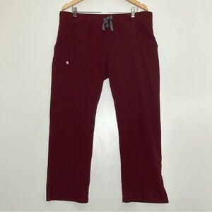 Figs Technical Collection Scrub Pants. Maroon. Size XL/P.